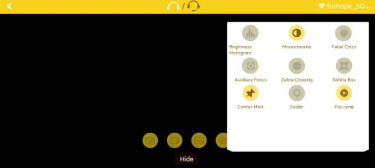 FORHOPE XM1000S pro Wireless Transmitter Receiver Kit Instruction Manual - Press and hold the screen to show