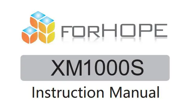 FORHOPE XM1000S pro Wireless Transmitter Receiver Kit Instruction Manual