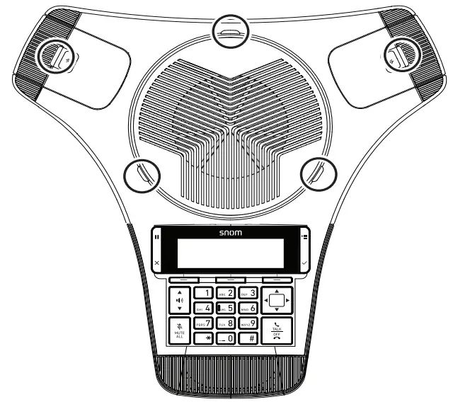 snom C620 SIP Wireless Conference Phone - Indicators Overview