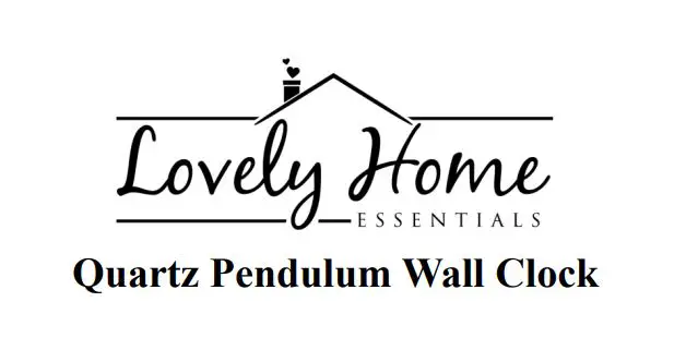 Lovely Home ESSENTIALS Quartz Pendulum Wall Clock