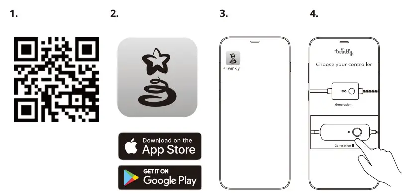 Lumations L8040013NU45 Twinkly Smart LED Light - App