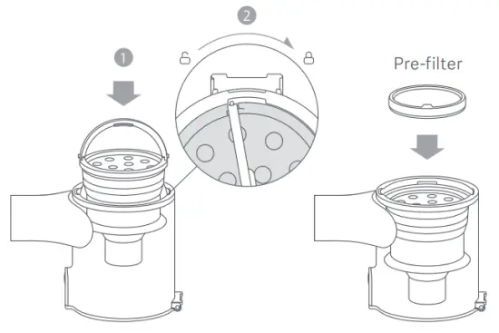 Installing the Dust Compartment