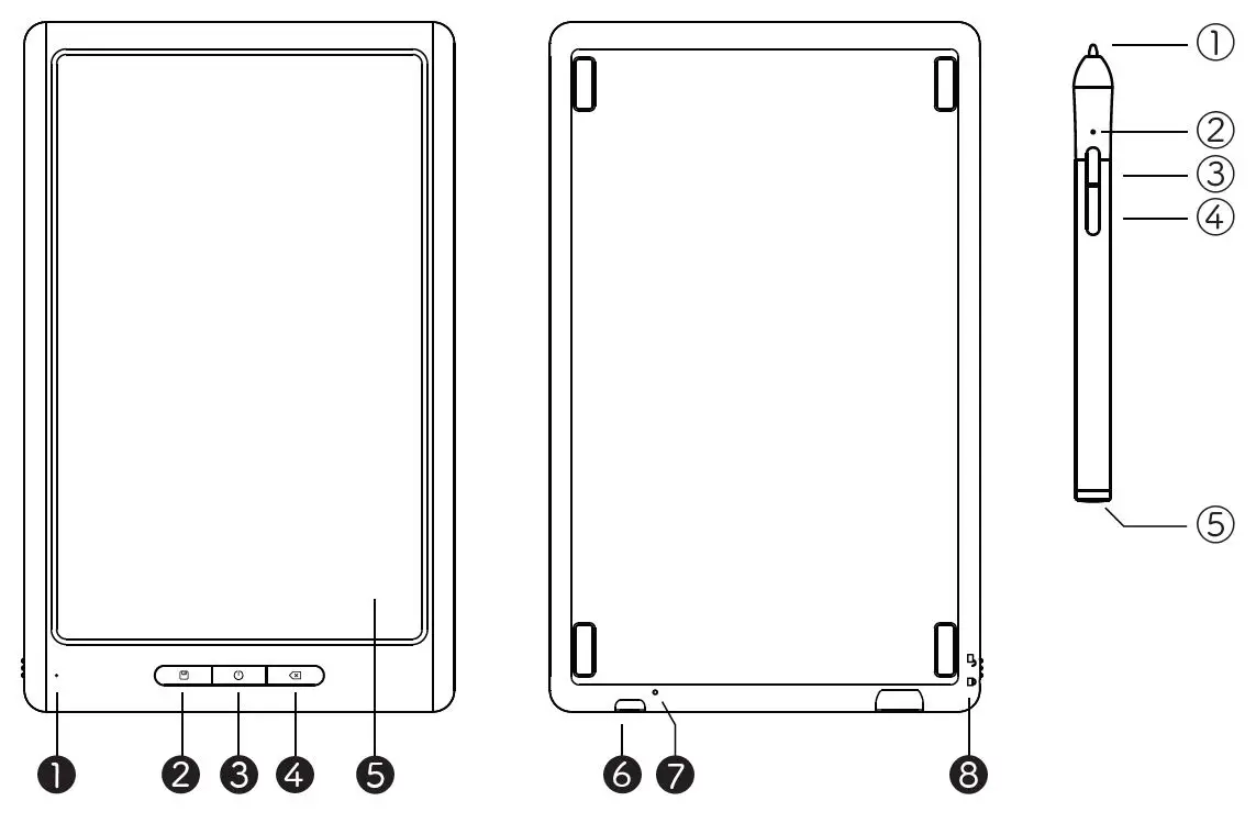 OAXIS FS1021 Sketch Book Portable Drawing Pad fig 1