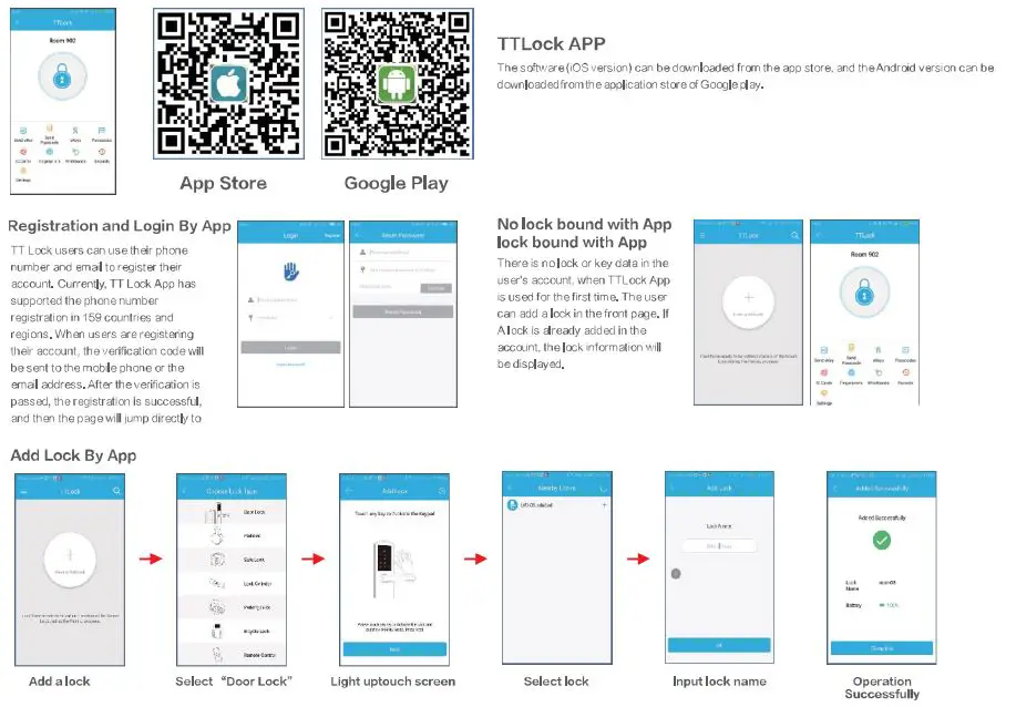 LAXRE DA03BG Smart Front Door Lock Instruction Manual - Lock User Manual
