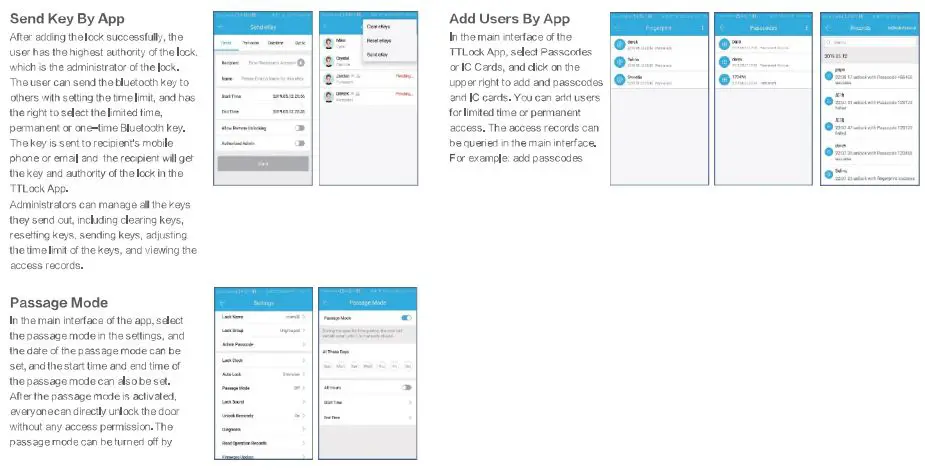 LAXRE DA03BG Smart Front Door Lock Instruction Manual - Lock User Manual
