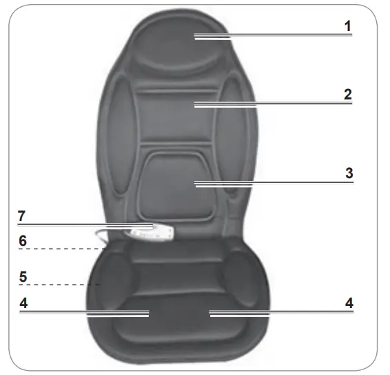 VITALmaxx 04877 Massage Mat Chair - Overview
