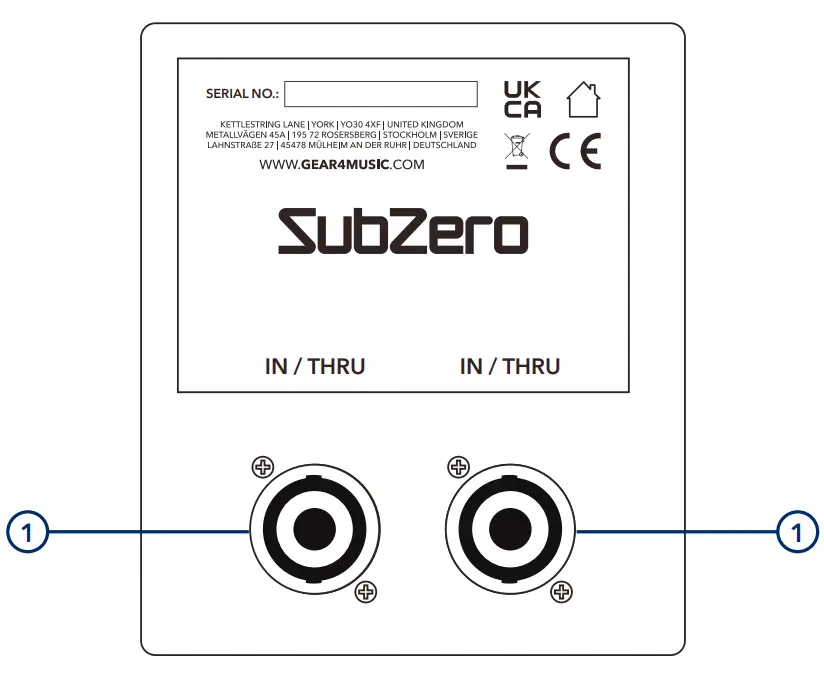 SubZero SZSW C12S Passive PA Subwoofer - fig