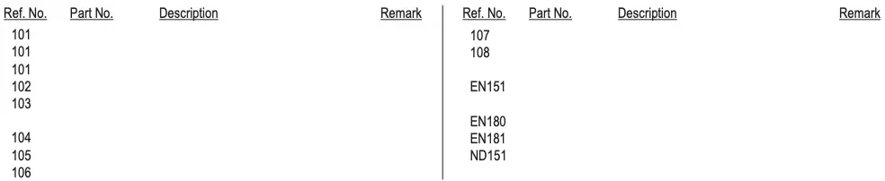 FRONT PANEL SECTION Continued