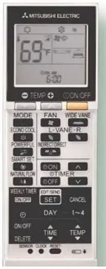 MITSUBISHI ELECTRIC MSZ-FS Remote Control