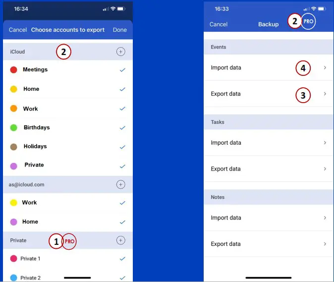 MC Calendar App for iOS - LOCKING