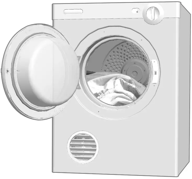SIMPSON EZI Loader Clothes Dryer ----- The lint filter is located-2