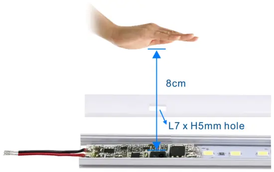 LEDEXPERT E1 B Hand Sweep Sensor Switch - Installation attention