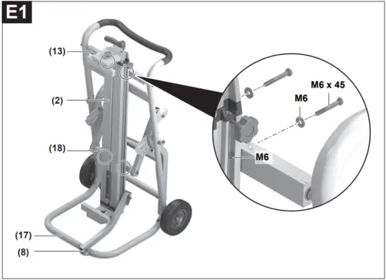 BOSCH GTA 2500 W Professional Saw Stand - Fig 11