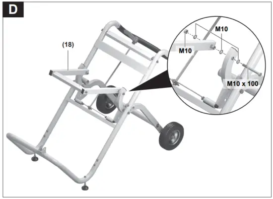 BOSCH GTA 2500 W Professional Saw Stand - Fig 12