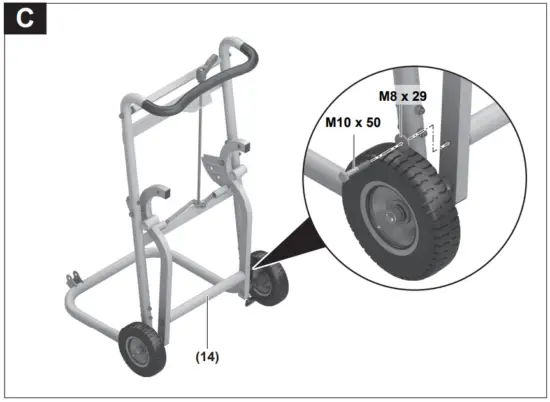 BOSCH GTA 2500 W Professional Saw Stand - Fig 13