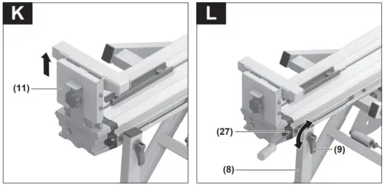 BOSCH GTA 2500 W Professional Saw Stand - Fig 3