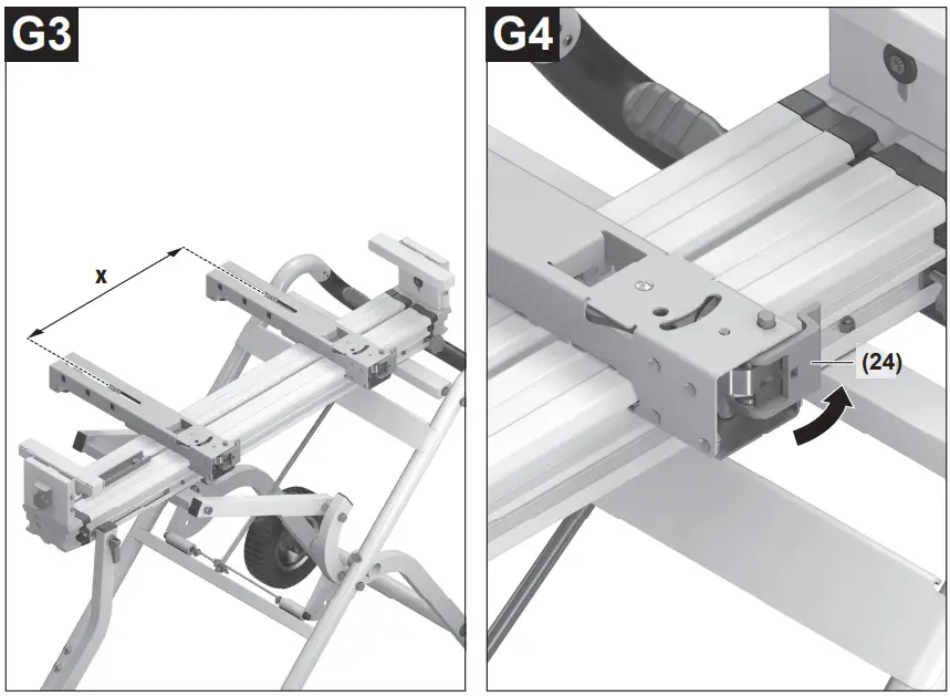 BOSCH GTA 2500 W Professional Saw Stand - Fig 6