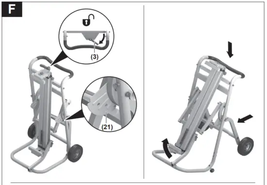 BOSCH GTA 2500 W Professional Saw Stand - Fig 9