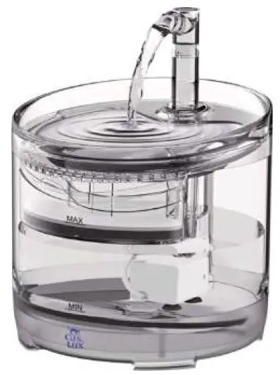 cas lux B08KHQ67NJ Pet fountain - Round - Transparent-prod
