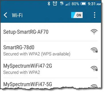 SmartRG SE80ac Wall Plug Access Point - Setting Up an SE80ac Extender 1