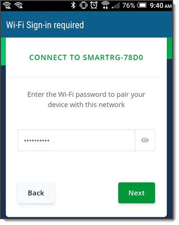 SmartRG SE80ac Wall Plug Access Point - Setting Up an SE80ac Extender 9