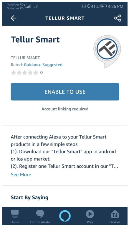 TELLUR WiFi LED Ceiling Light -Alexa integration