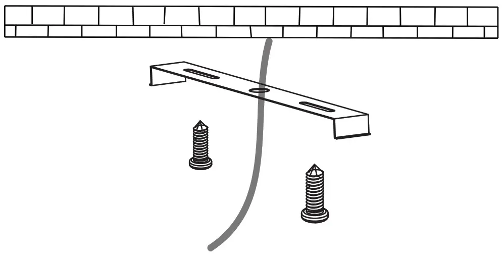 TELLUR WiFi LED Ceiling Light - Route the bracket through