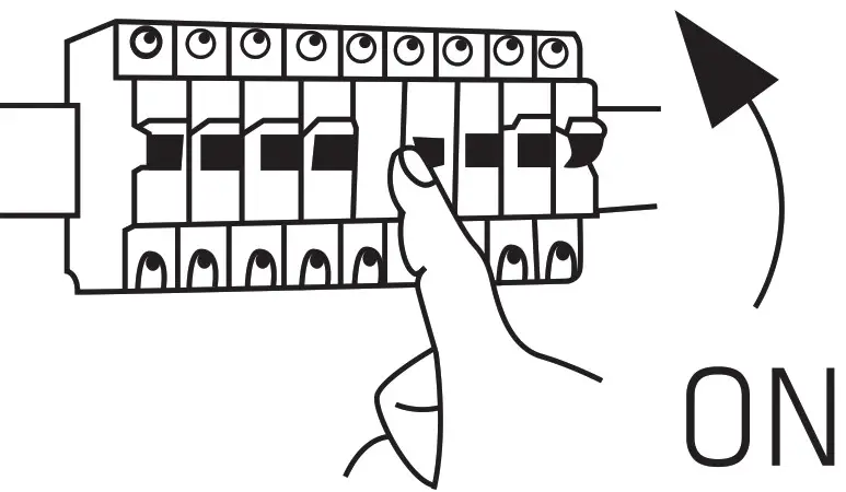 TELLUR WiFi LED Ceiling Light - Switch on the power supply