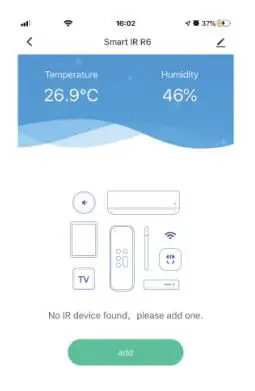 Okos R6 Wi-Fi IR Controller With Temperature & Humidity Sensor User Manual - Once connection completed