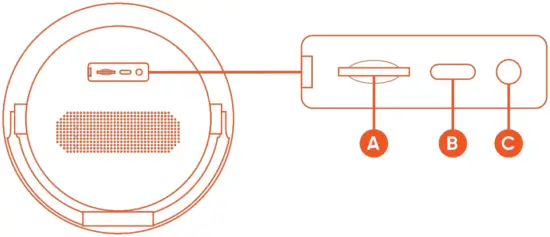 onn 100092910 Round Stereo Speaker - 7
