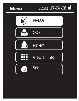Temtop Air Quality Detector Operation 1