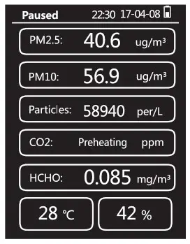 Temtop Air Quality Detector Operation 17
