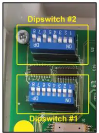 Munters Green RTU G5 Serial Transmitter Module Installation Guide - Dip Switch SW2