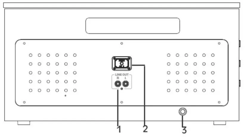 Innovative VTA380SB The Victrola Ellington Instruction Manual - Rear View