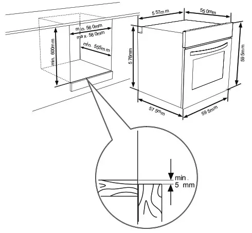 Home Appliances K 60V19BQM-EU Cooking - INSTALLATION OF BUILT IN DVEN 1