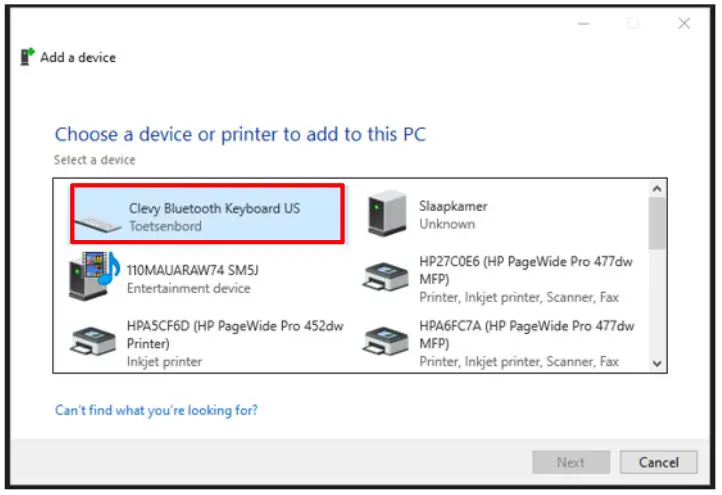 Clevy 102687 Bluetooth Keyboard - Pairing solution 4