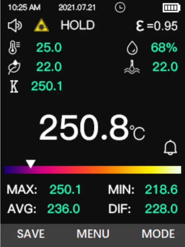 UNIT UT305A Infrared Thermometer - FIG 10