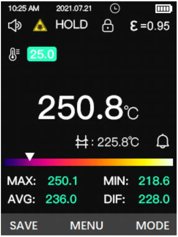 UNIT UT305A Infrared Thermometer - FIG 18