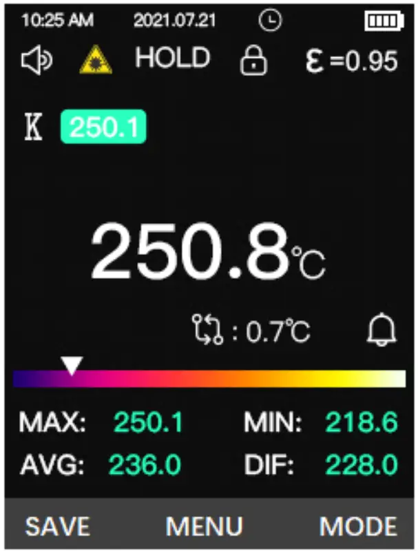 UNIT UT305A Infrared Thermometer - FIG 20