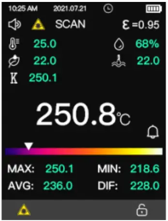 UNIT UT305A Infrared Thermometer - FIG 3