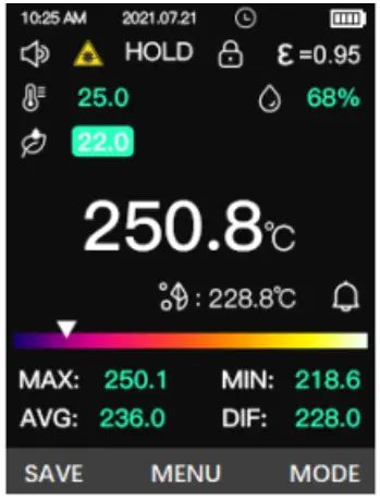 UNIT UT305A Infrared Thermometer - FIG 6