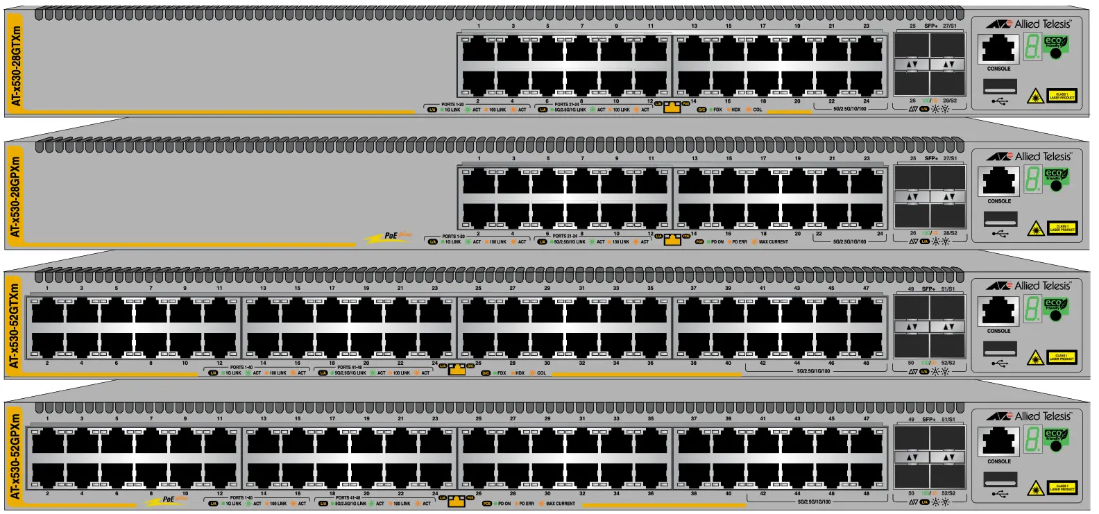 Allied Telesis x530 Multi-Gigabit Layer 3 Ethernet Switches