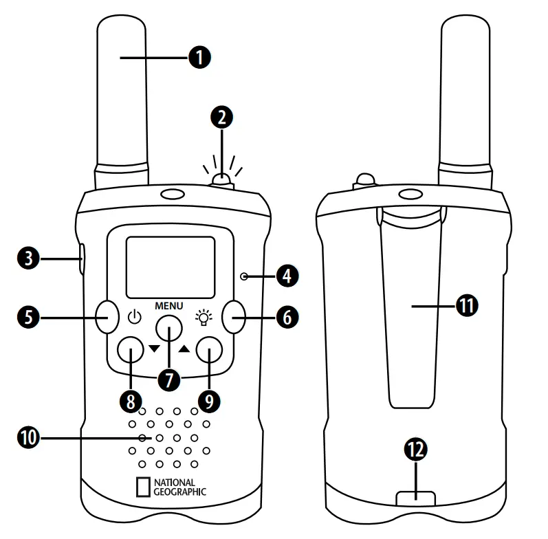 National Geographic 9111400 WALKIE TALKIES User FIG 1
