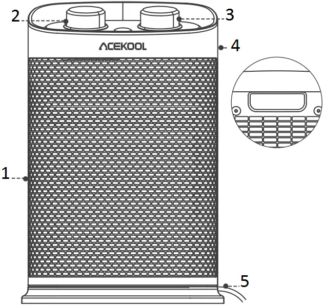 ACEKOOL HD1 Space Heater B