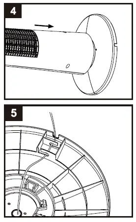 HOME DEPOT Hampton Bay FZ-25D 40 INCH OSCILLATING TOWER FAN FIG 5