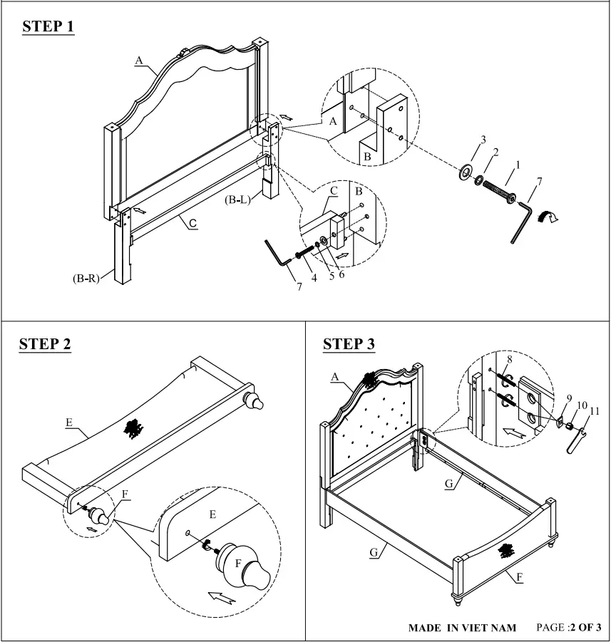 LIVY C8446A FY0PUXLGX 5 Piece Twin Bedroom Package - fig 18