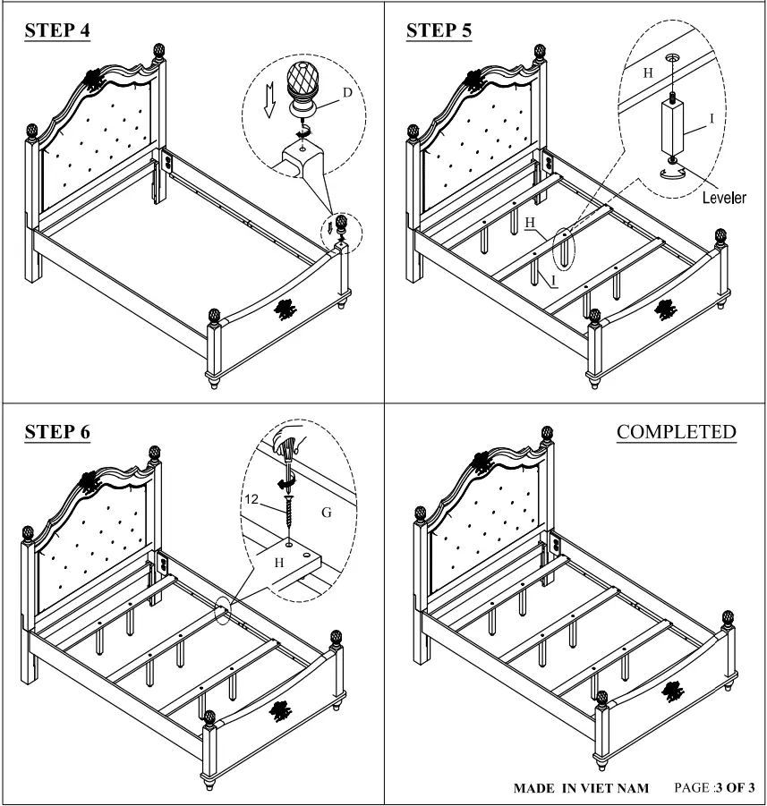 LIVY C8446A FY0PUXLGX 5 Piece Twin Bedroom Package - fig 19