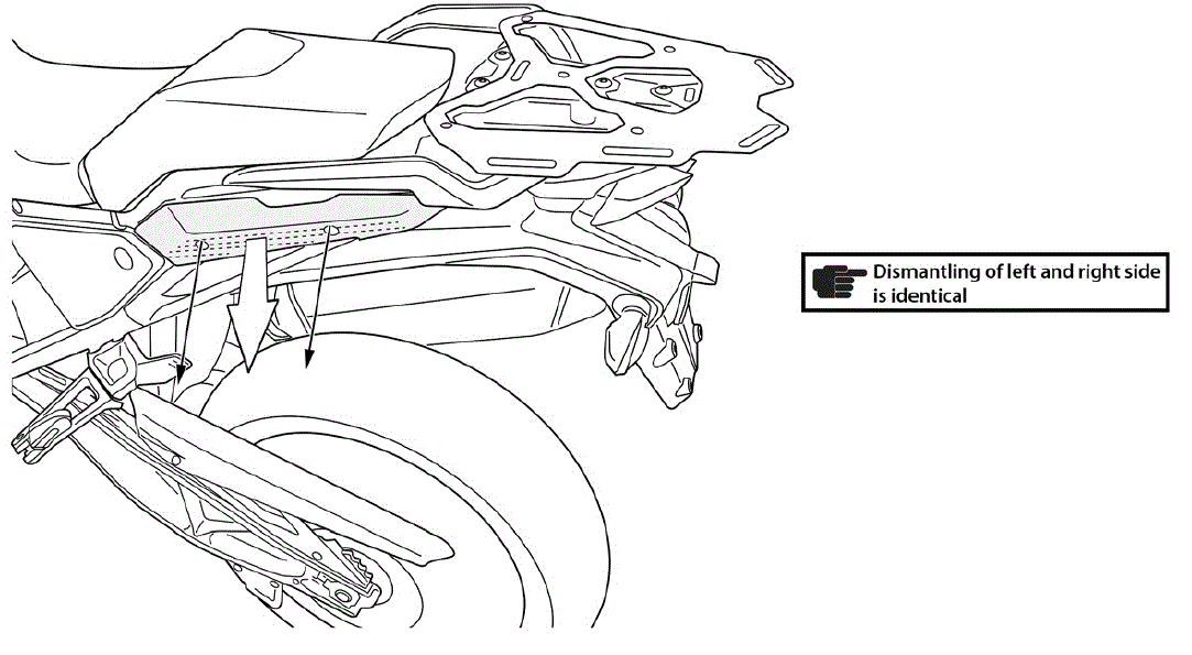 TOURATECH 09-373-6831-0 Stainless Steel Suitcase Holder fig 1