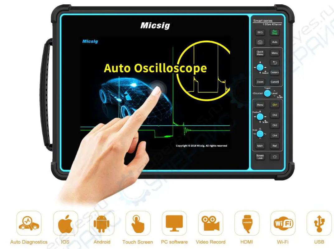 Micsig SATO1004 Automotive Tablet OscilloscopeMicsig SATO1004 Automotive Tablet Oscilloscope