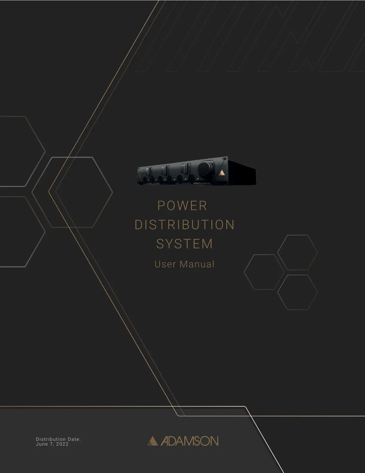 ADAMSON CS-Series Power Distribution System User Manual